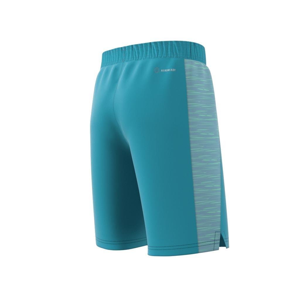 Kids Aeroready Heather Shorts, Blue, , large image number 10
