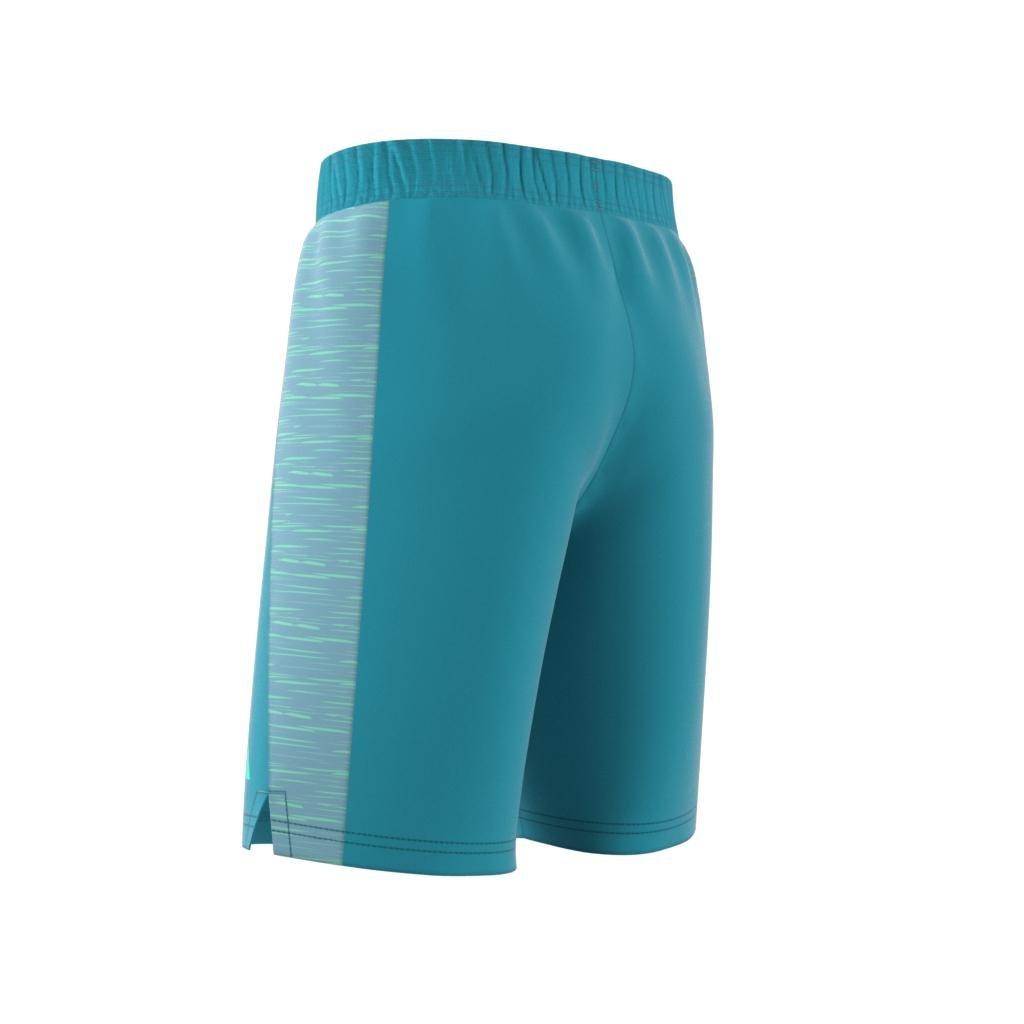 Kids Aeroready Heather Shorts, Blue, , large image number 12