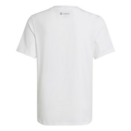 Kids Boys Train Icons Aeroready Logo T-Shirt, White, A901_ONE, large image number 2