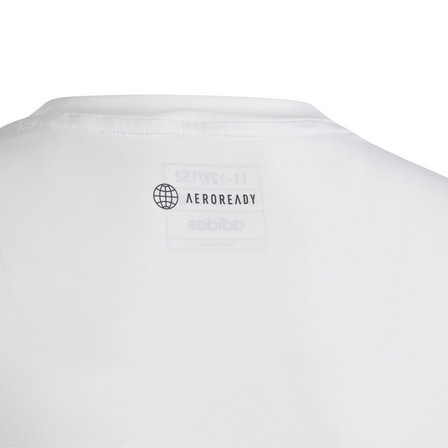 Kids Boys Train Icons Aeroready Logo T-Shirt, White, A901_ONE, large image number 5