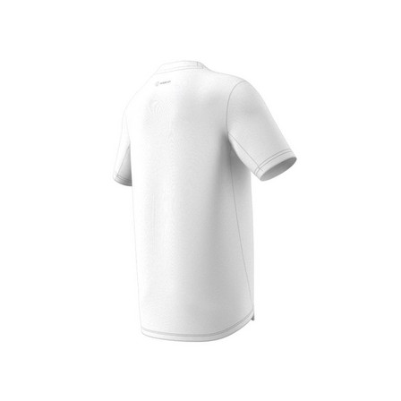 Kids Boys Train Icons Aeroready Logo T-Shirt, White, A901_ONE, large image number 9