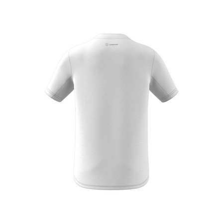 Kids Boys Train Icons Aeroready Logo T-Shirt, White, A901_ONE, large image number 13