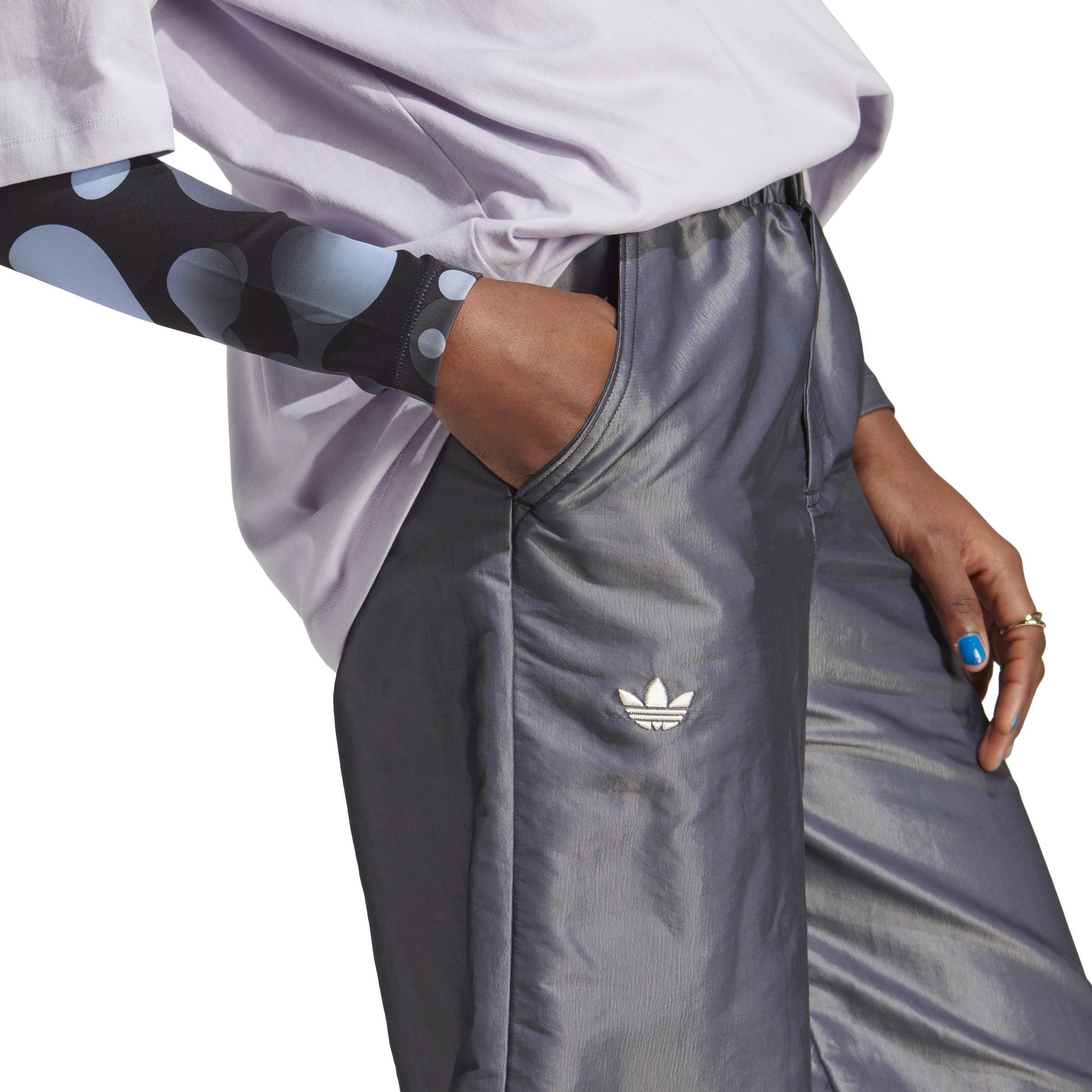 Wide Leg Tracksuit Bottoms, Black, A901_ONE, large image number 4