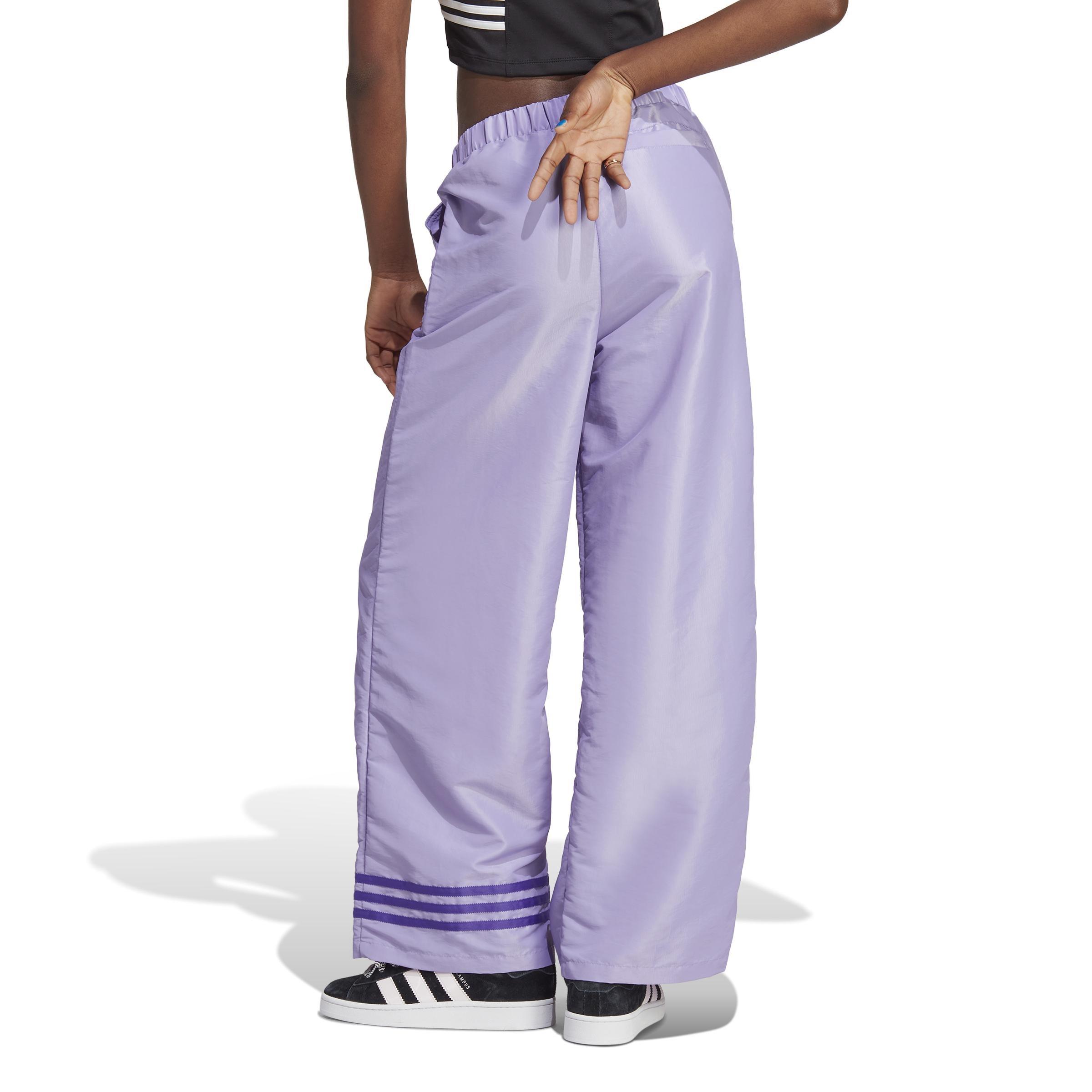 Wide Leg Tracksuit Bottoms, Purple, A901_ONE, large image number 2