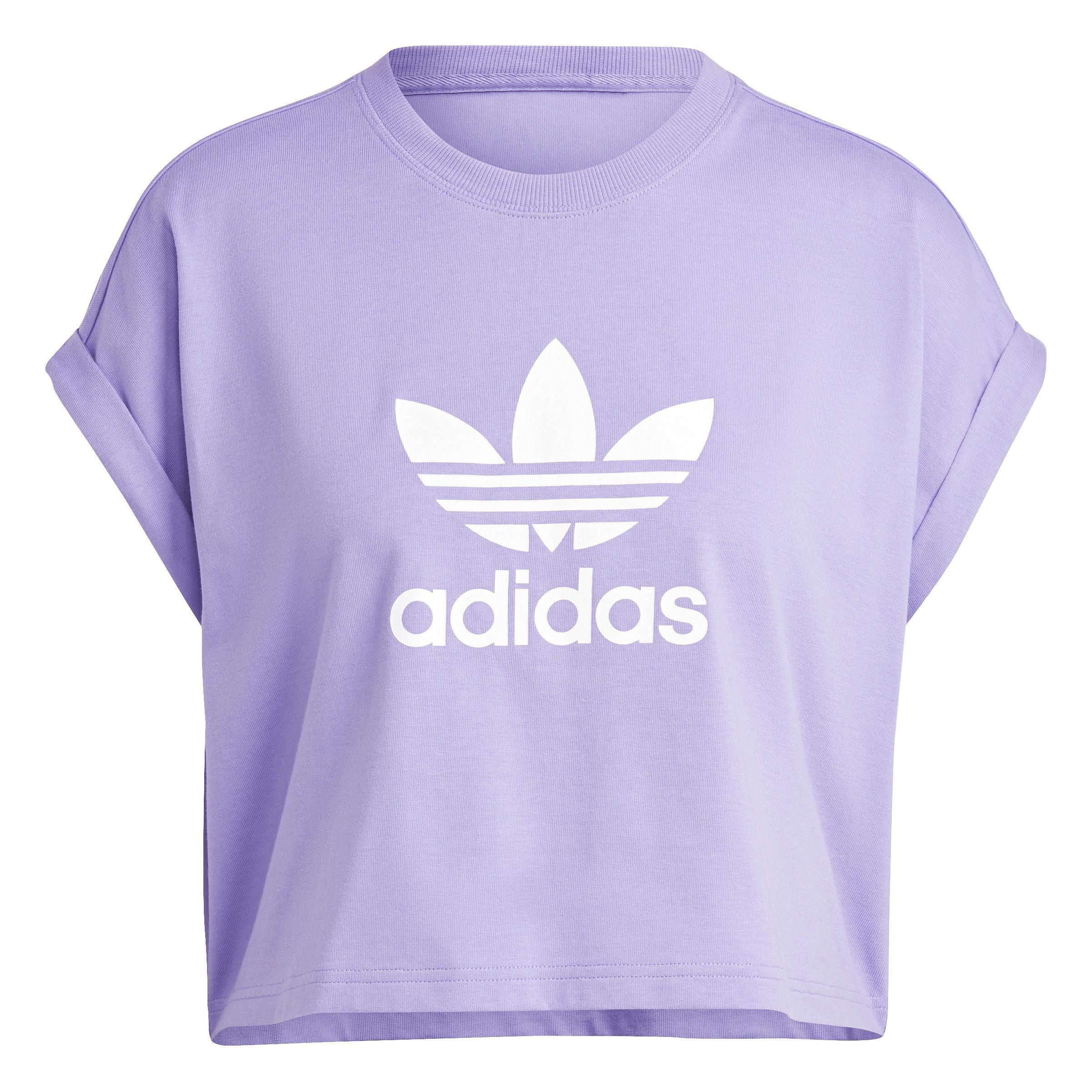 Adicolor Classics Short Trefoil T-Shirt, Purple, A901_ONE, large image number 0