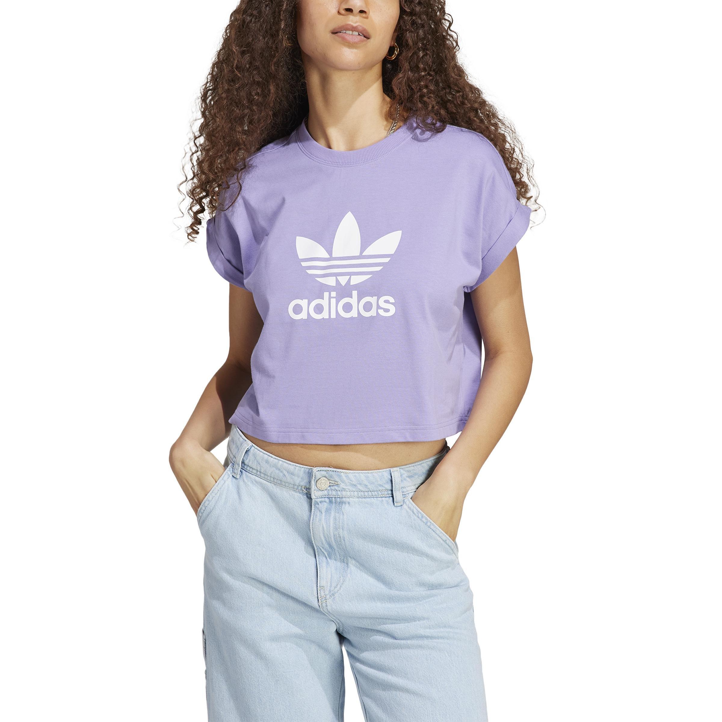 Adicolor Classics Short Trefoil T-Shirt, Purple, , large image number 2