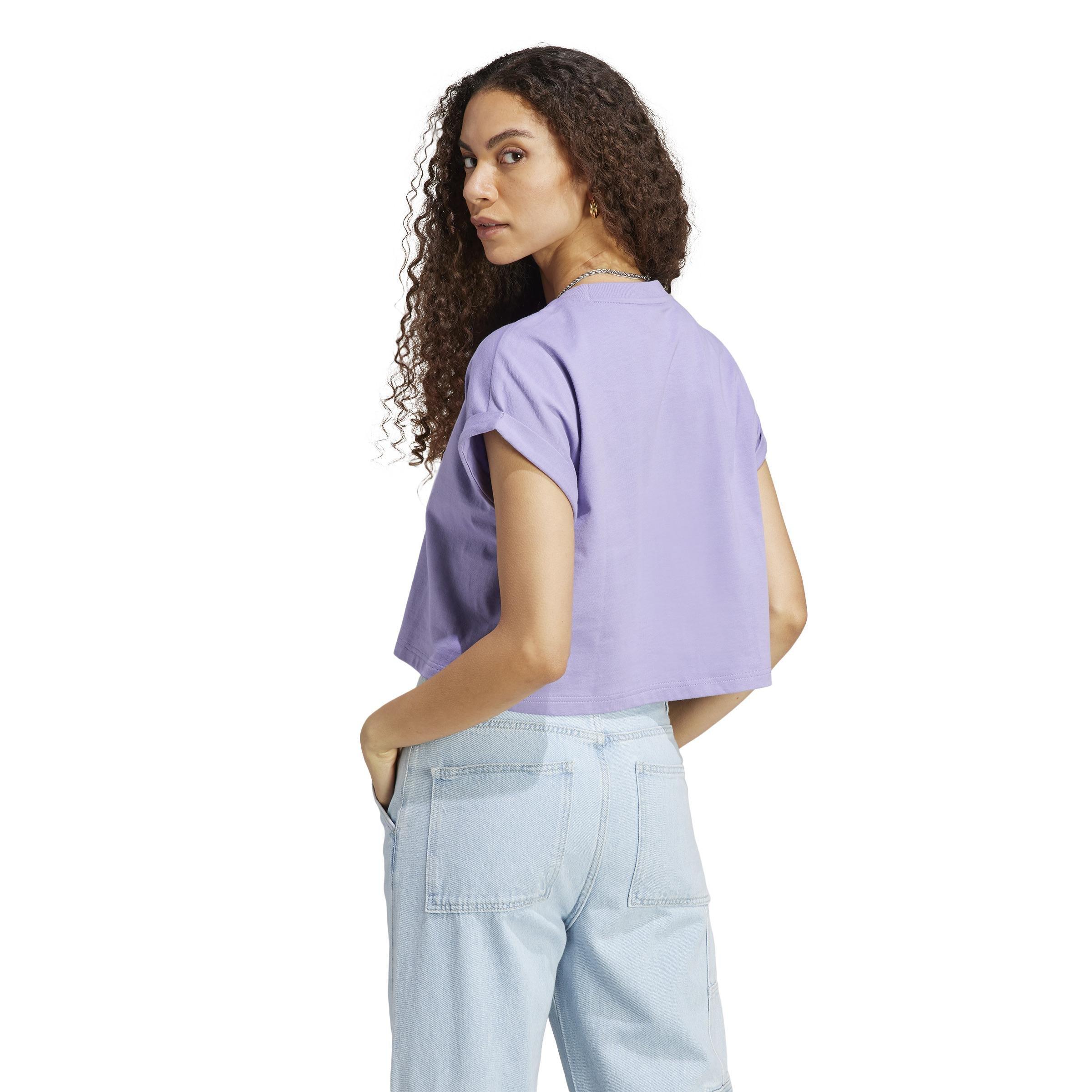 Adicolor Classics Short Trefoil T-Shirt, Purple, , large image number 3