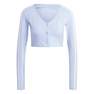 Women Adicolor Classics 3-Stripes Button Long-Sleeve Top, Blue, A901_ONE, thumbnail image number 1