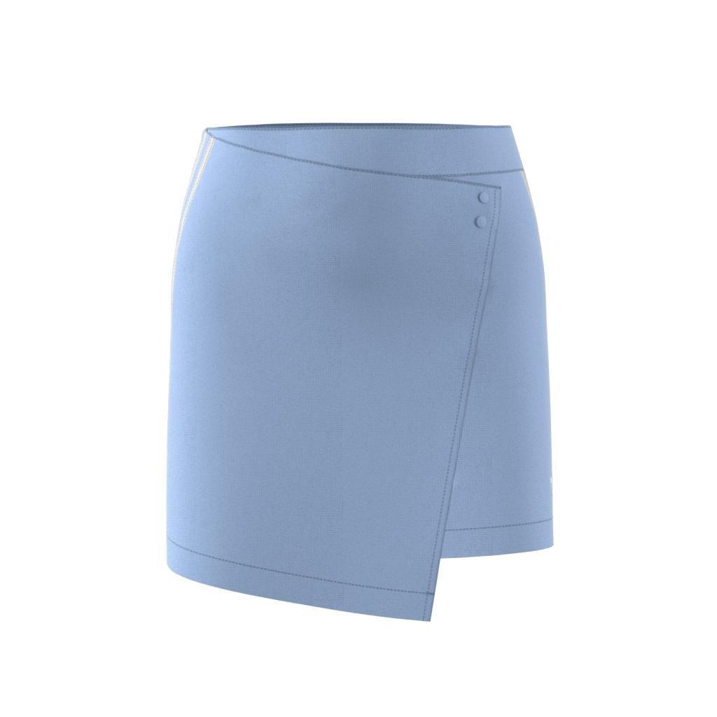 Adicolor Classics 3-Stripes Short Wrapping Skirt, Blue, A901_ONE, large image number 4