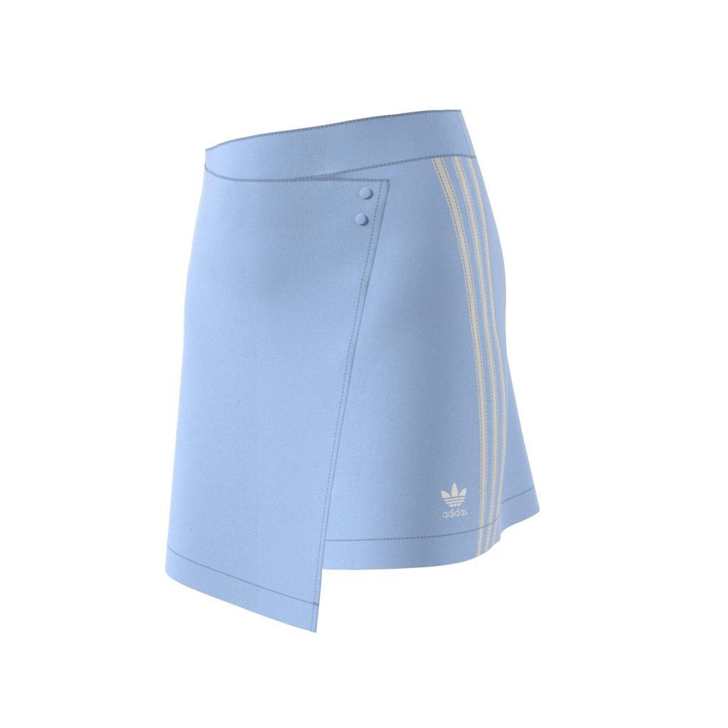 Adicolor Classics 3-Stripes Short Wrapping Skirt, Blue, A901_ONE, large image number 9