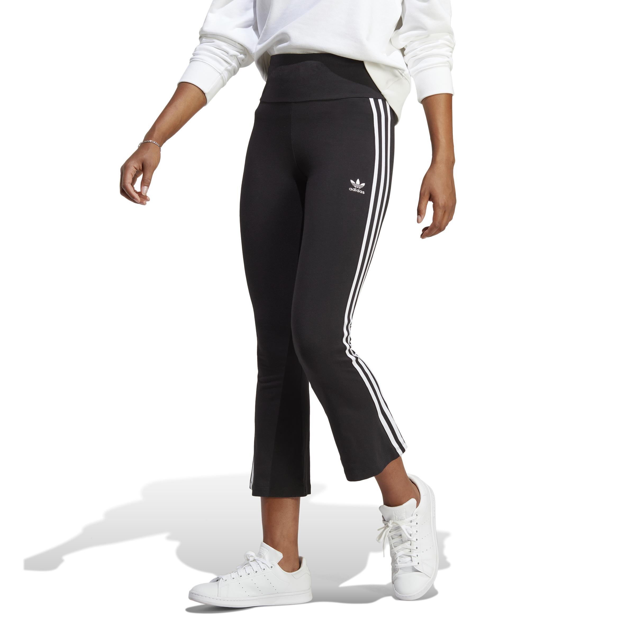 Adicolor Classics 3-Stripes 7/8 Flare Leggings, Black, A901_ONE, large image number 6