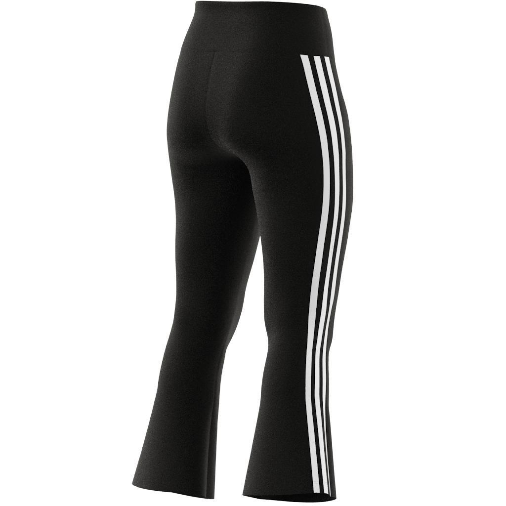 Adicolor Classics 3-Stripes 7/8 Flare Leggings, Black, A901_ONE, large image number 7