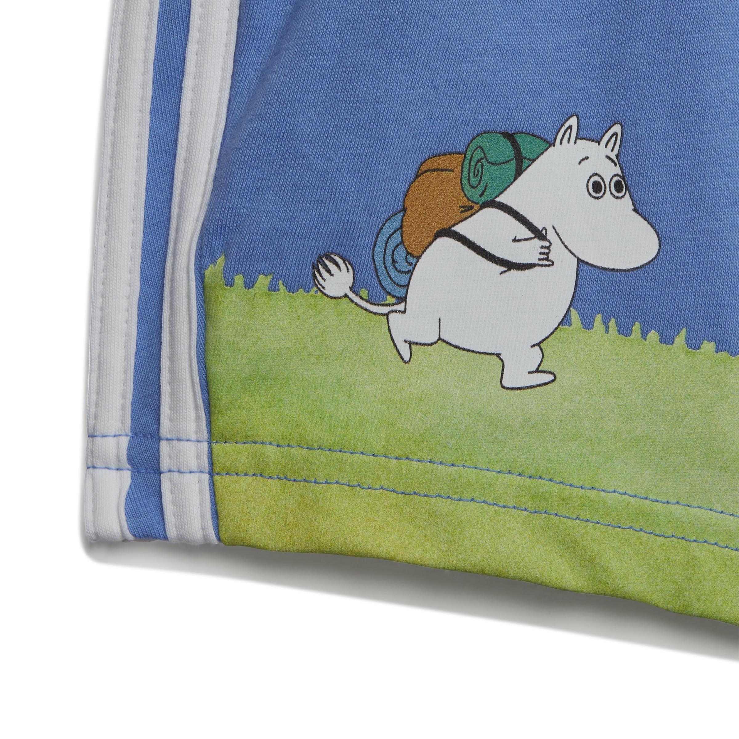 Unisex Kids Originals X Moomin Shorts And Tee Set, Yellow, A901_ONE, large image number 1