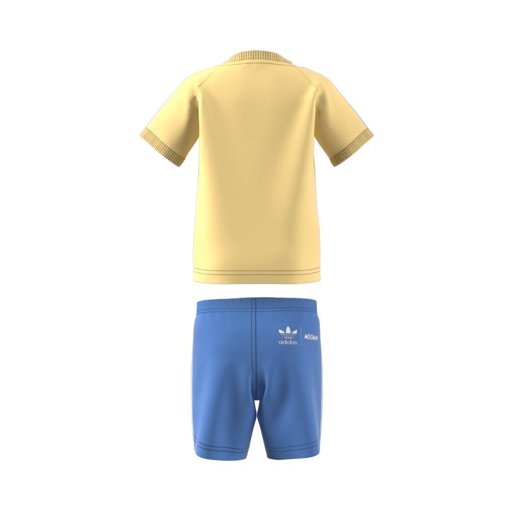 Unisex Kids Originals X Moomin Shorts And Tee Set, Yellow, A901_ONE, large image number 9
