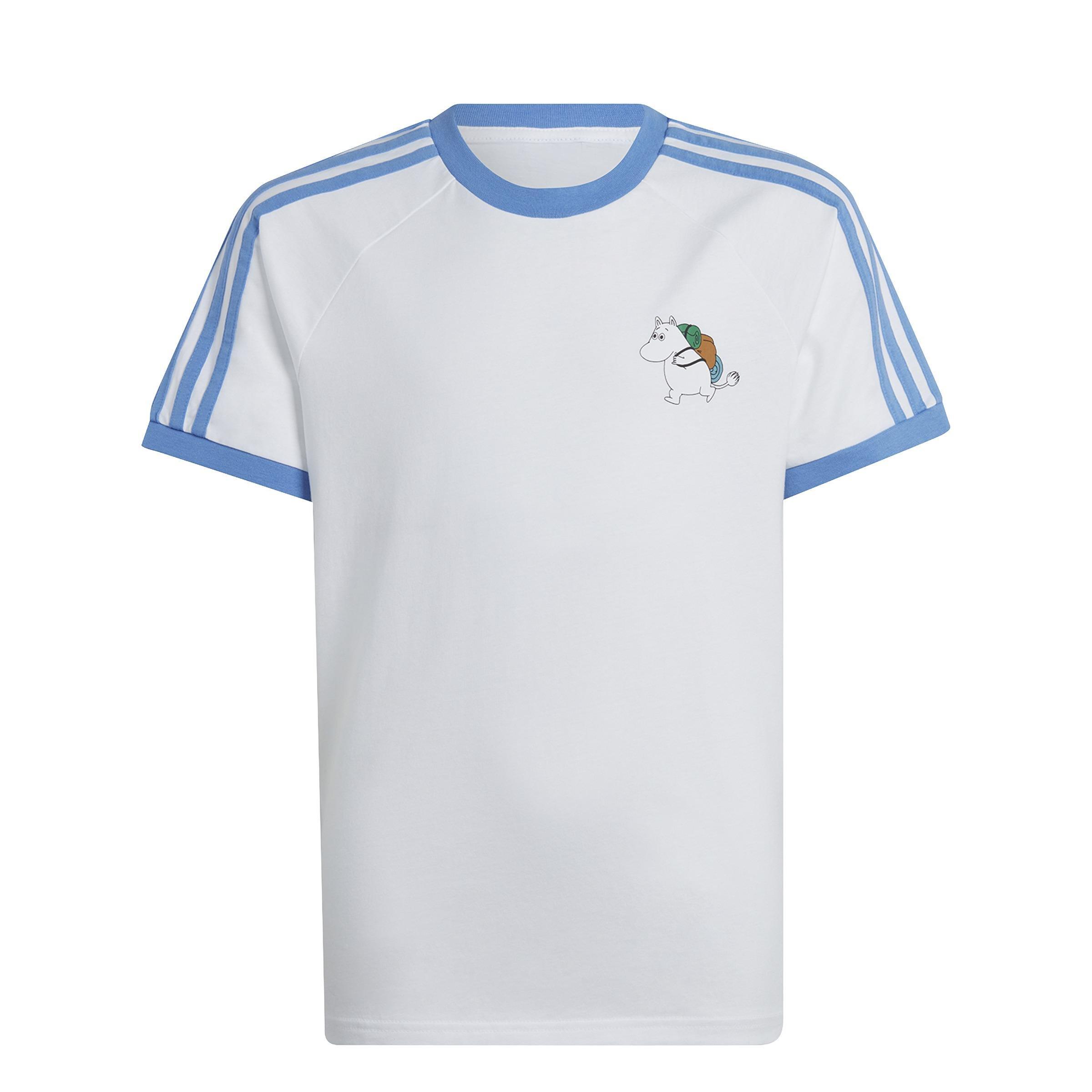 Unisex Kids adidas Originals x Moomin T-Shirt, White, A901_ONE, large image number 0