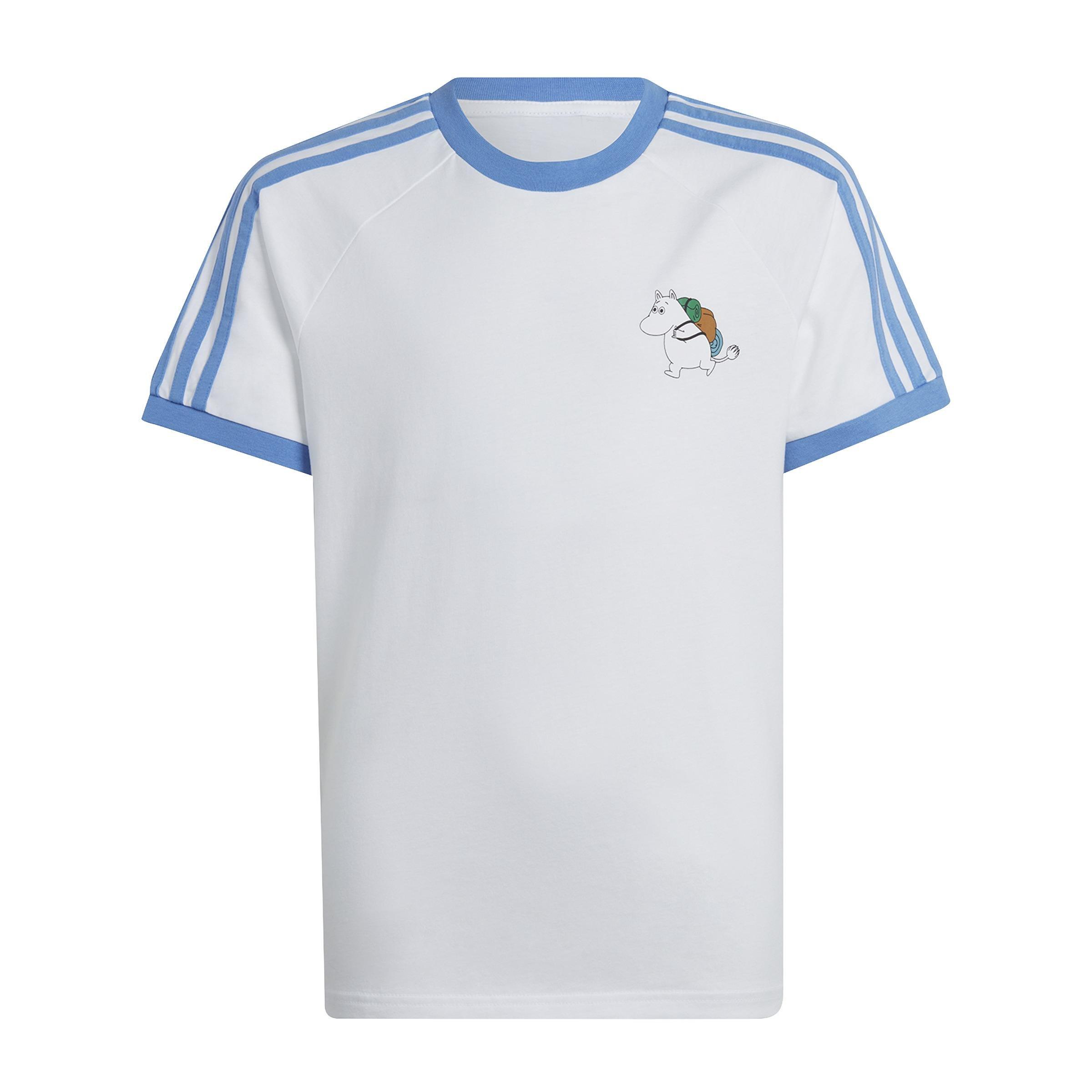Unisex Kids adidas Originals x Moomin T-Shirt, White, A901_ONE, large image number 1