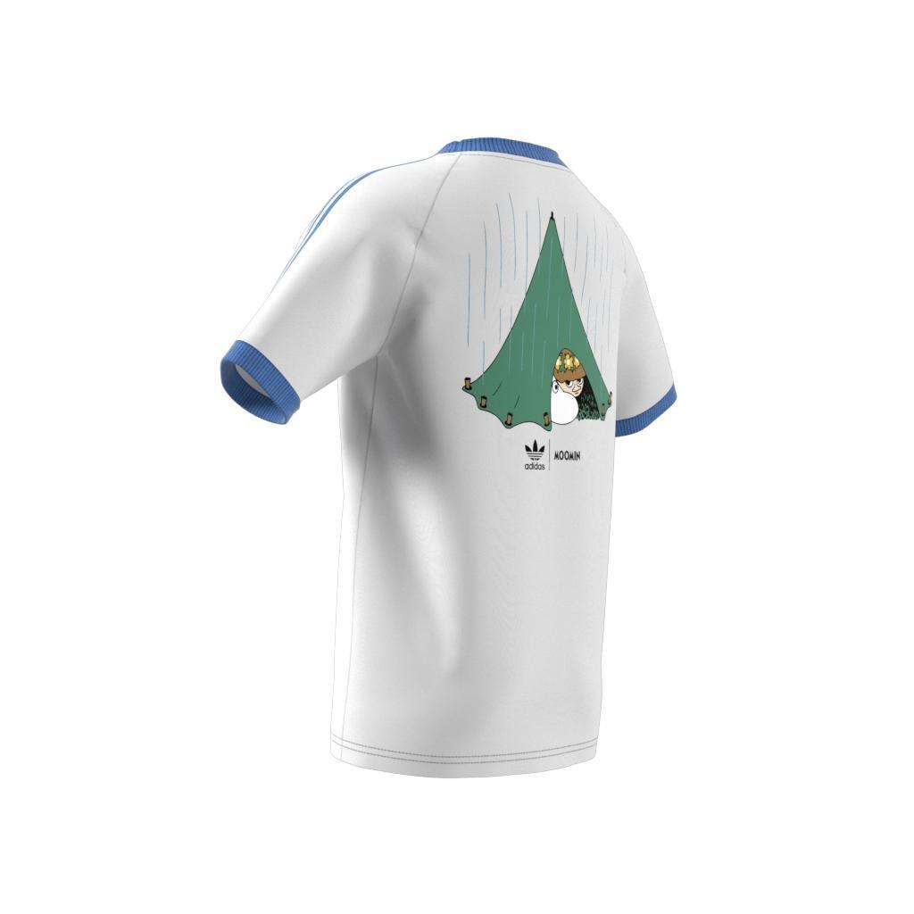 Unisex Kids adidas Originals x Moomin T-Shirt, White, A901_ONE, large image number 7