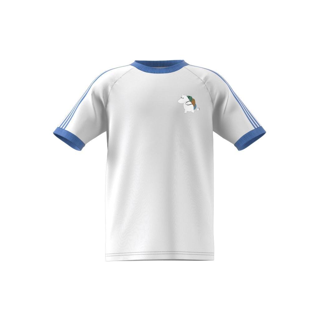 Unisex Kids adidas Originals x Moomin T-Shirt, White, A901_ONE, large image number 8
