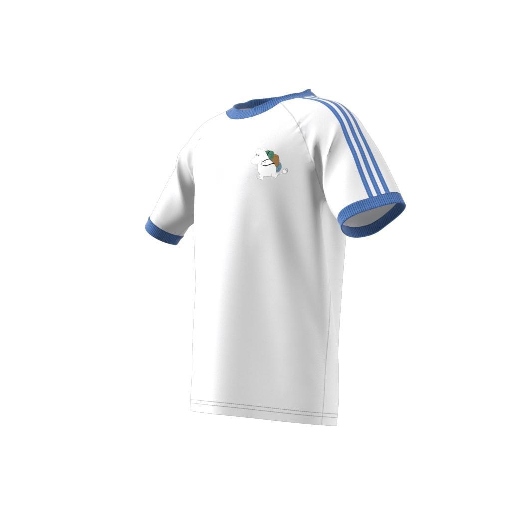 Unisex Kids adidas Originals x Moomin T-Shirt, White, A901_ONE, large image number 10