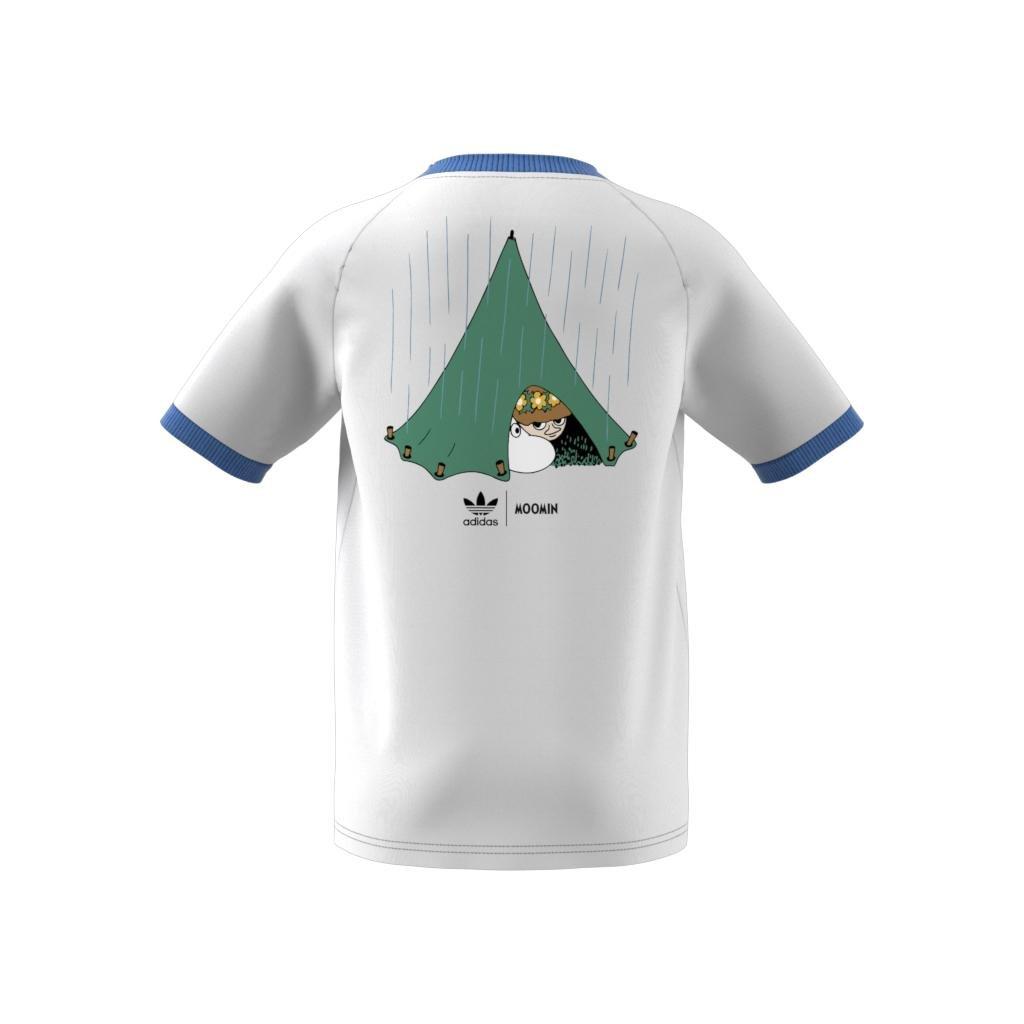 Unisex Kids adidas Originals x Moomin T-Shirt, White, A901_ONE, large image number 13