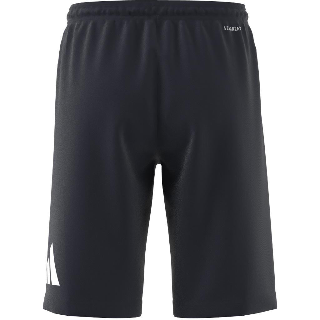 Unisex Kids Train Essentials AEROREADY Logo Regular-Fit Shorts, Blue, , large image number 11