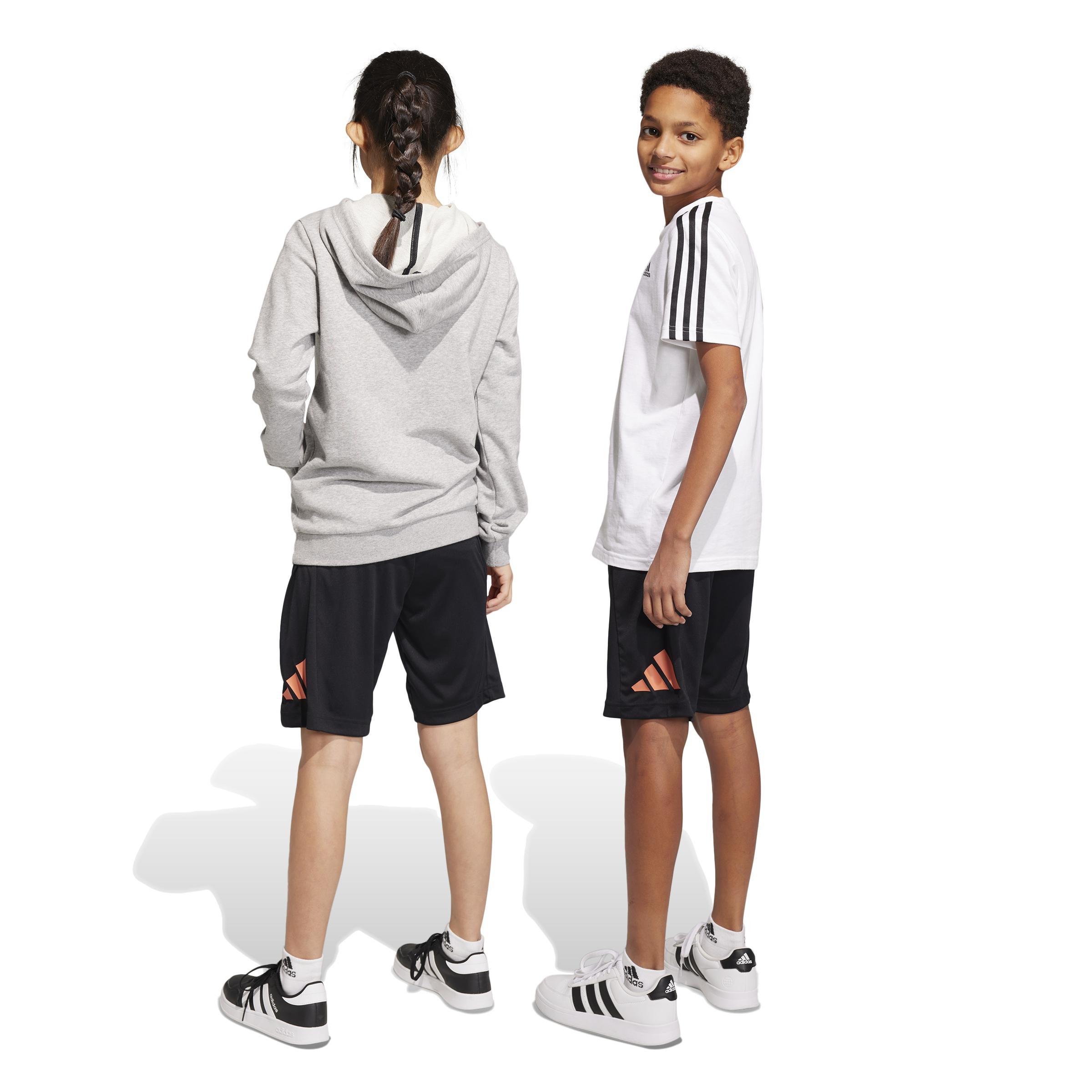 Unisex Kids Train Essentials Aeroready Logo Shorts, Black, , large image number 2