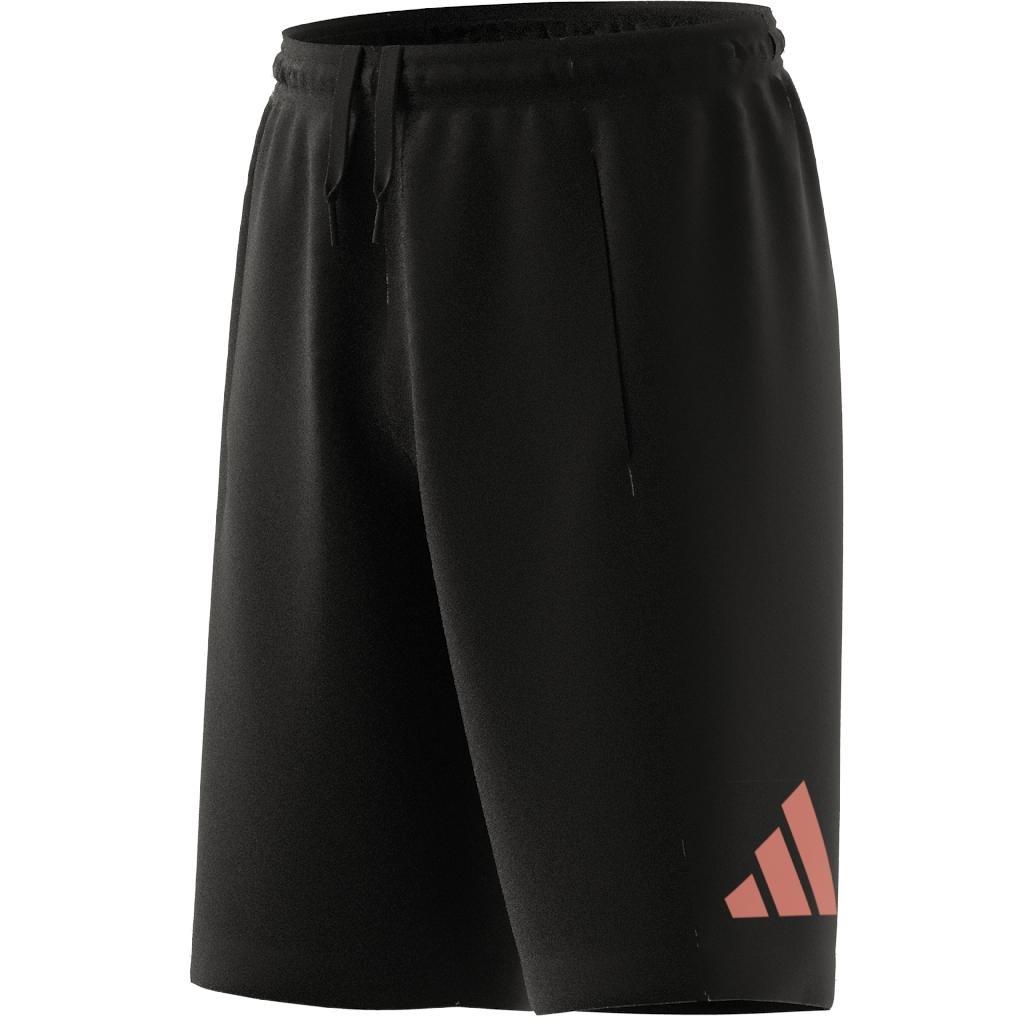 Unisex Kids Train Essentials Aeroready Logo Shorts, Black, , large image number 7
