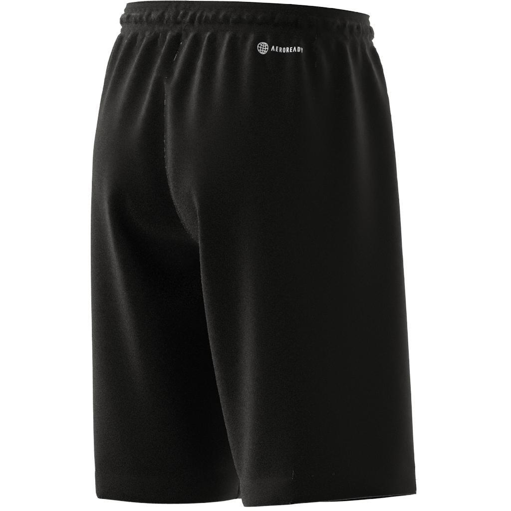 Unisex Kids Train Essentials Aeroready Logo Shorts, Black, , large image number 9