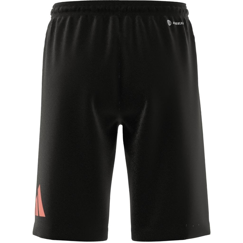 Unisex Train Essentials Aeroready Logo Shorts, Black, A901_ONE, large image number 11