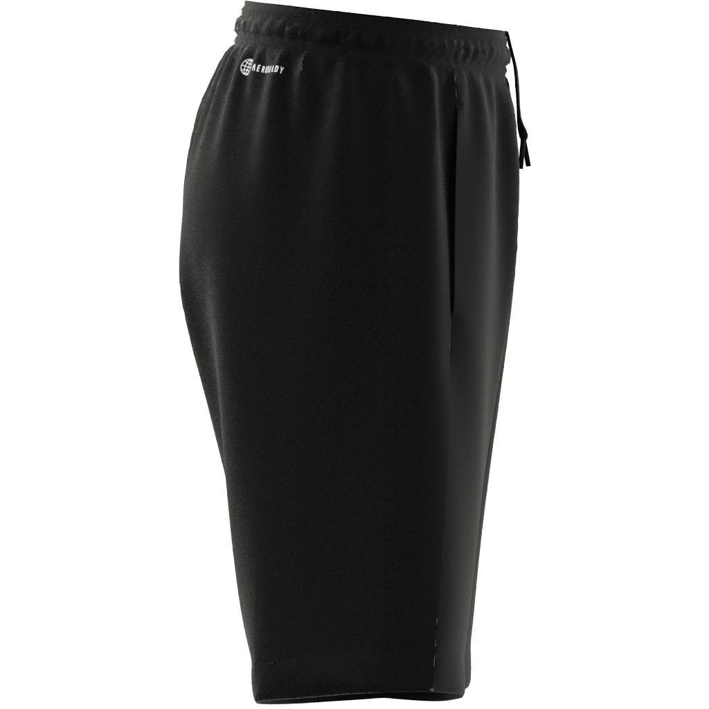 Unisex Kids Train Essentials Aeroready Logo Shorts, Black, , large image number 13