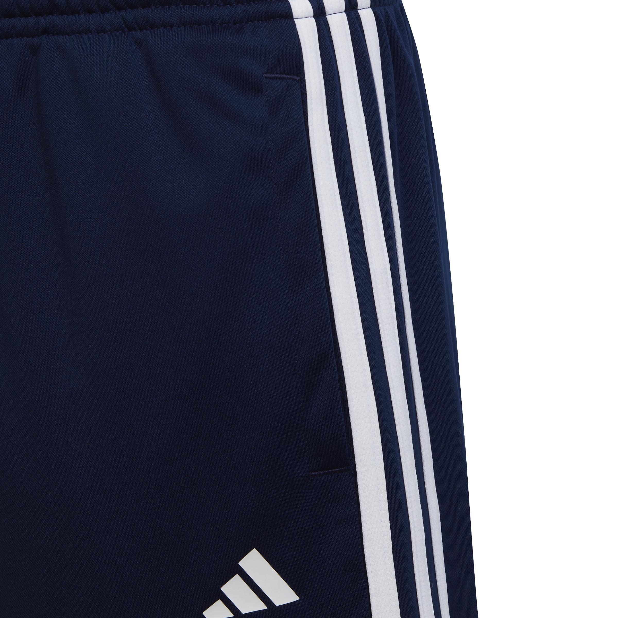 Unisex Kids Train Essentials AEROREADY 3-Stripes Regular-Fit Shorts, Blue, , large image number 5