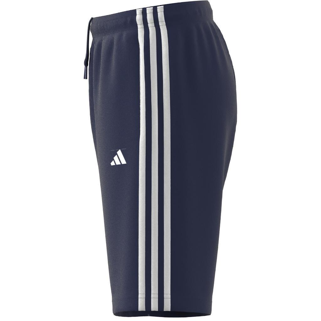 Unisex Kids Train Essentials AEROREADY 3-Stripes Regular-Fit Shorts, Blue, , large image number 10