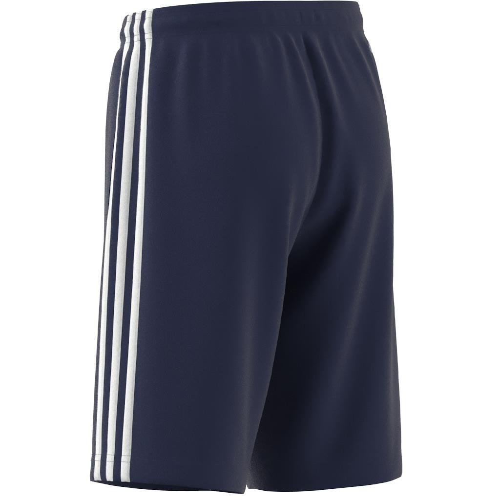 Unisex Kids Train Essentials AEROREADY 3-Stripes Regular-Fit Shorts, Blue, , large image number 12