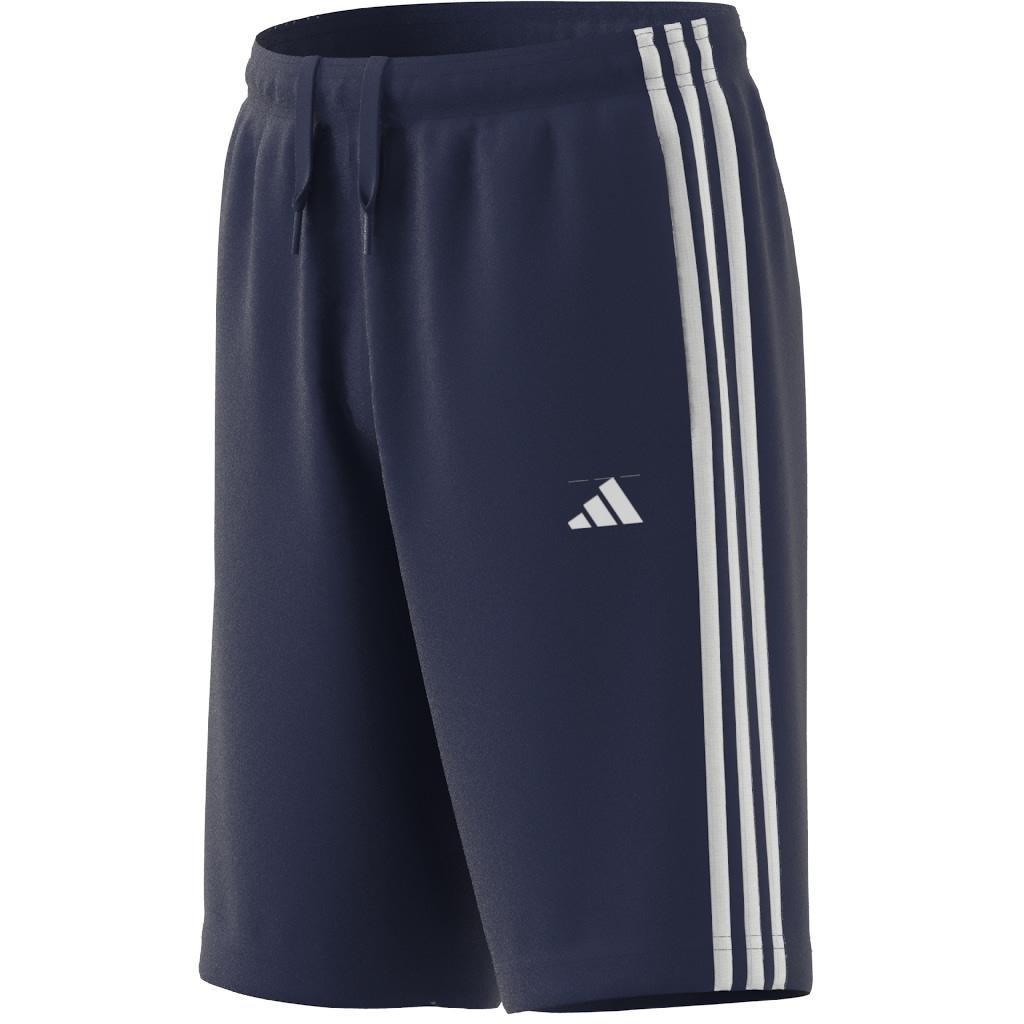 Unisex Kids Train Essentials AEROREADY 3-Stripes Regular-Fit Shorts, Blue, , large image number 14