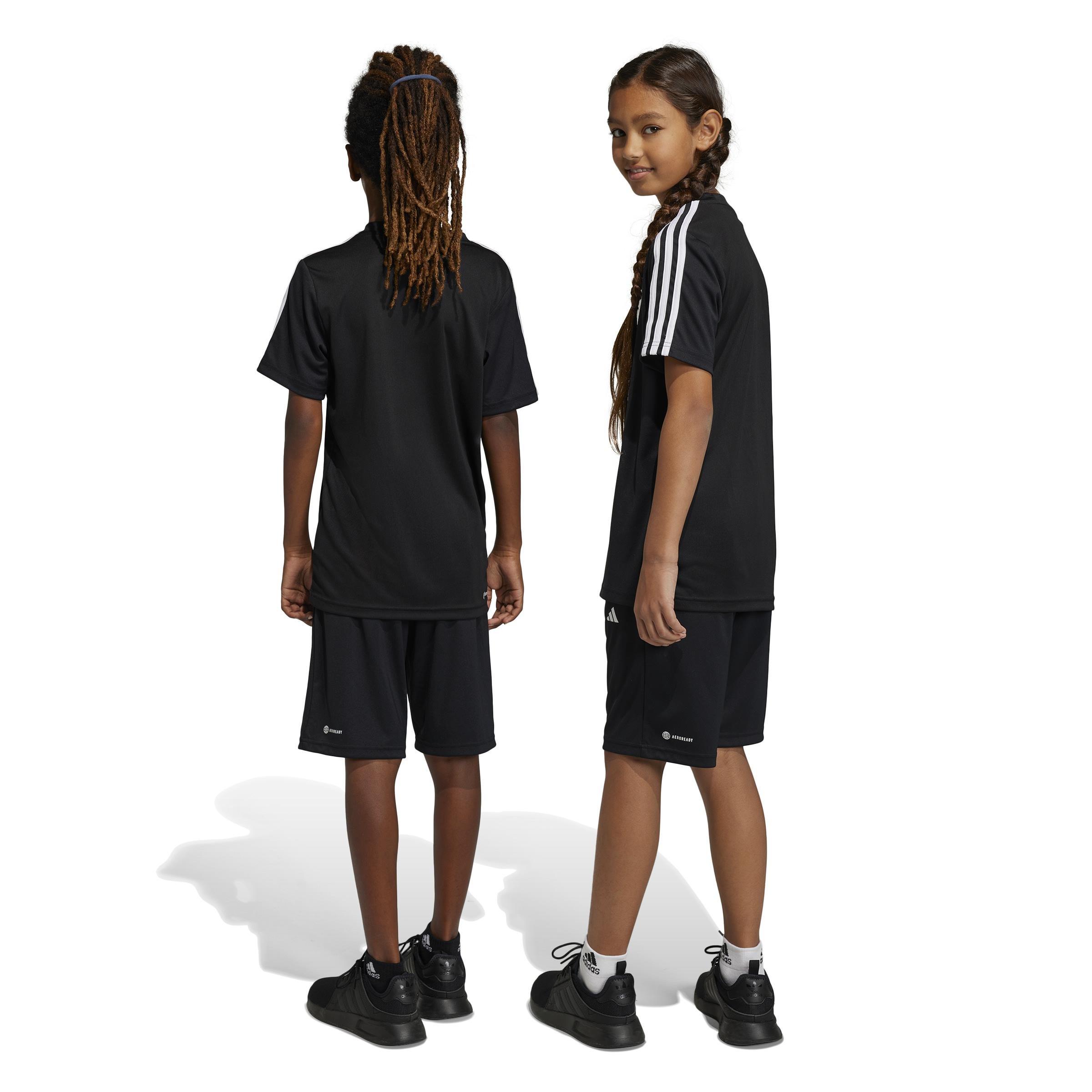 Unisex Kids Train Essentials Aeroready 3-Stripes Regular-Fit Training Set, Black, , large image number 3