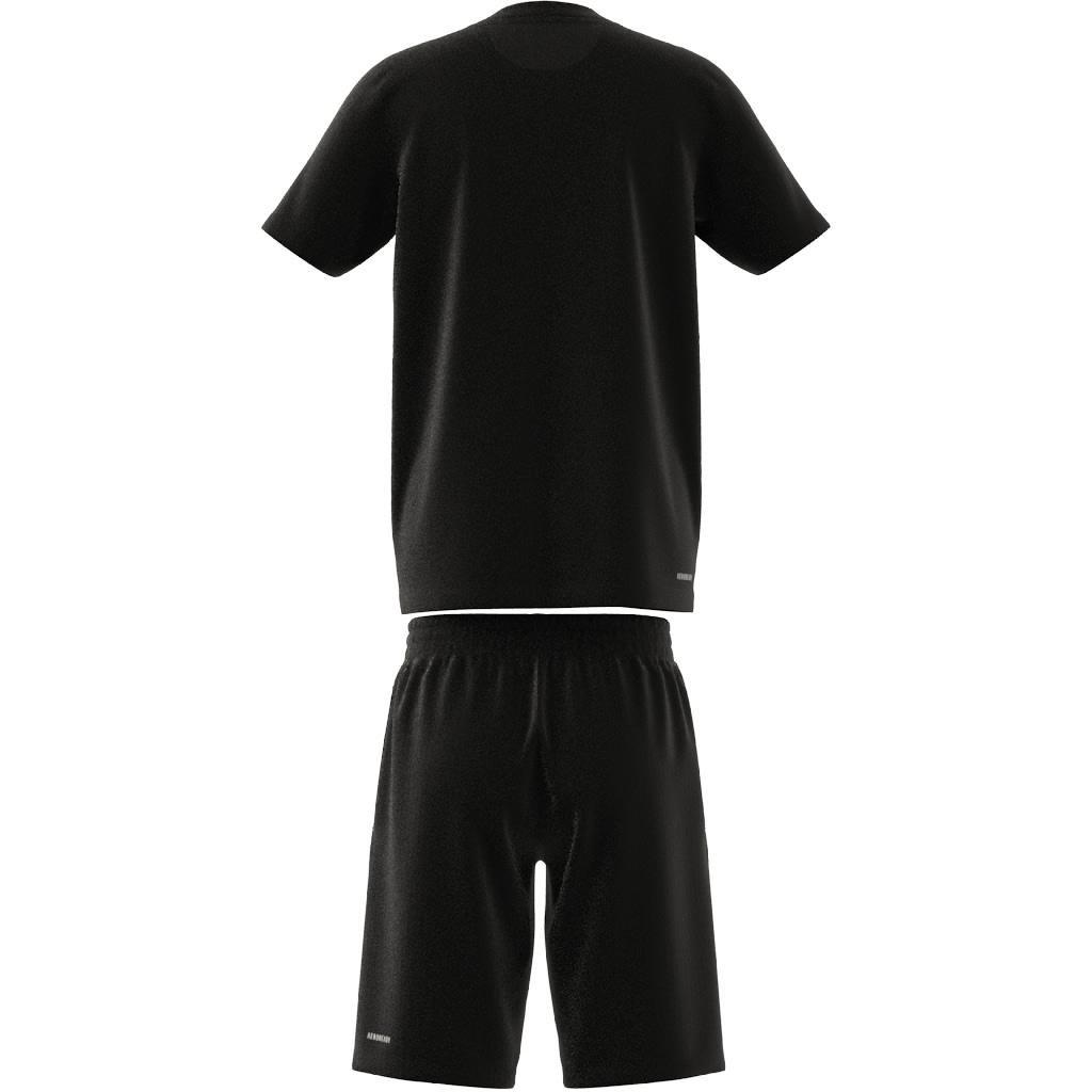 Unisex Kids Train Essentials Aeroready 3-Stripes Regular-Fit Training Set, Black, , large image number 14