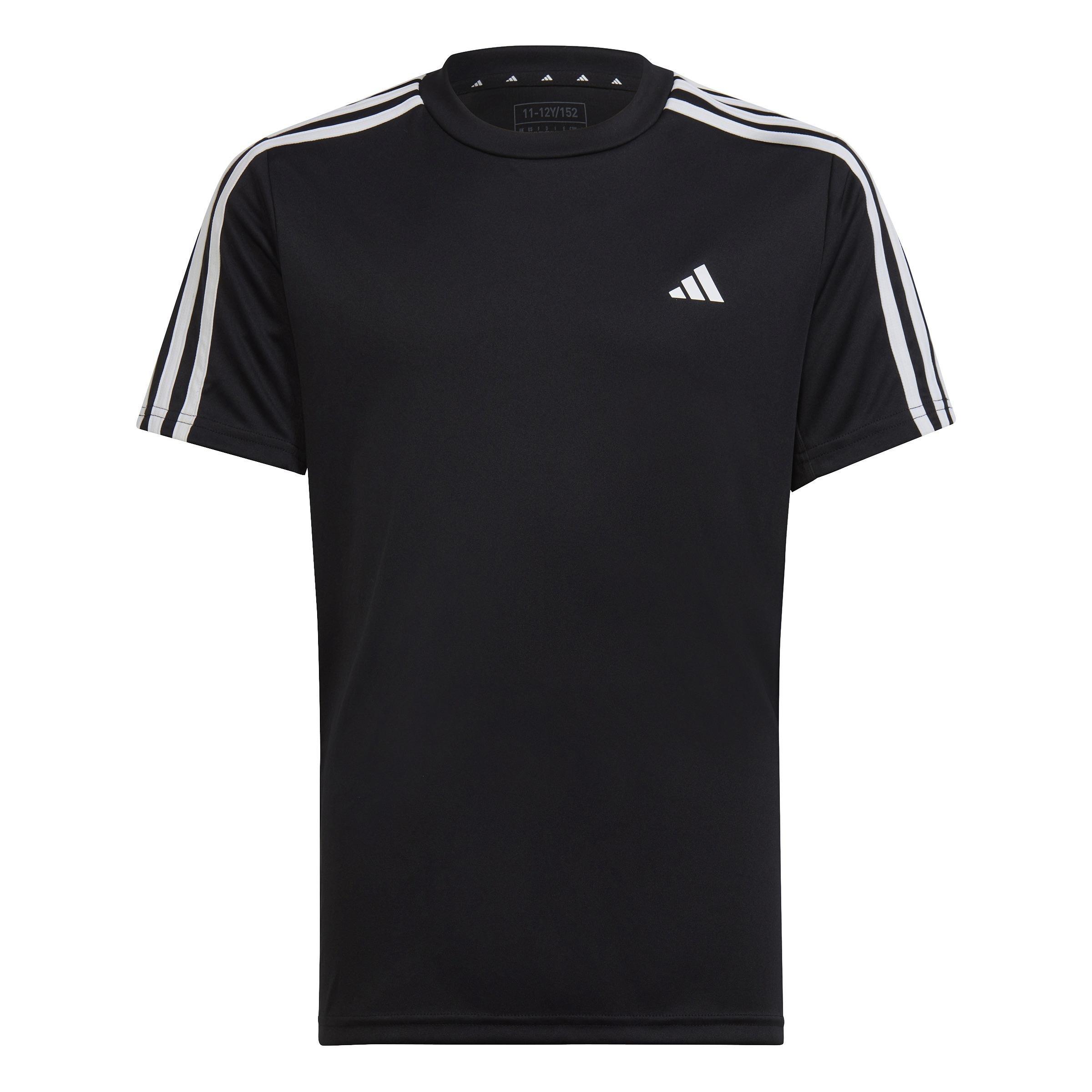 Kids Train Essentials AEROREADY 3-Stripes Regular-Fit T-Shirt, Black, , large image number 0