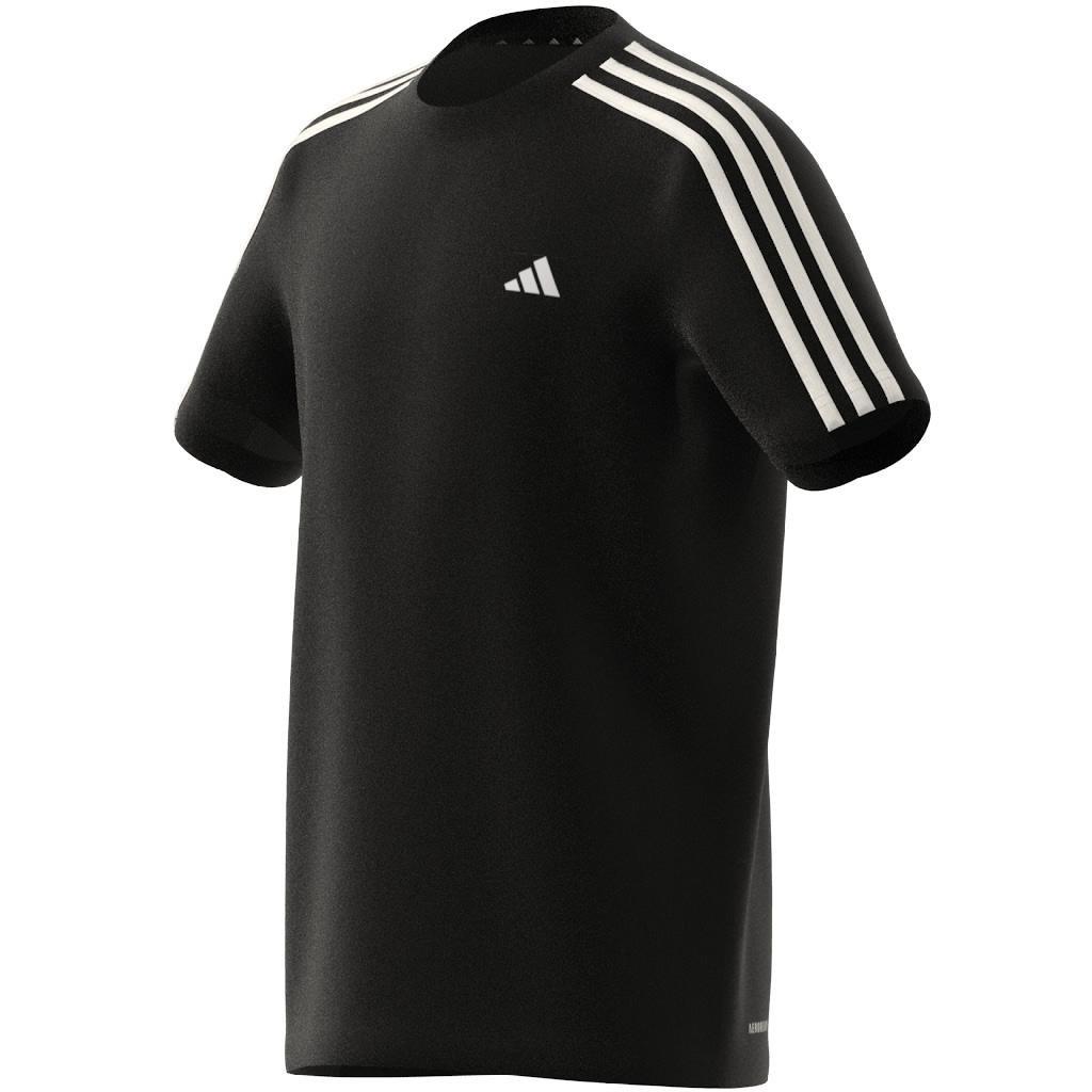 Kids Train Essentials AEROREADY 3-Stripes Regular-Fit T-Shirt, Black, , large image number 7