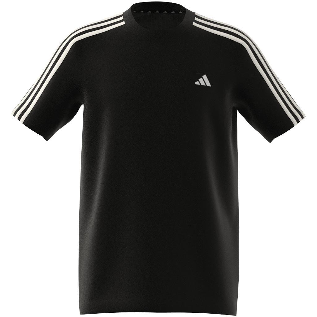 Kids Train Essentials AEROREADY 3-Stripes Regular-Fit T-Shirt, Black, , large image number 9