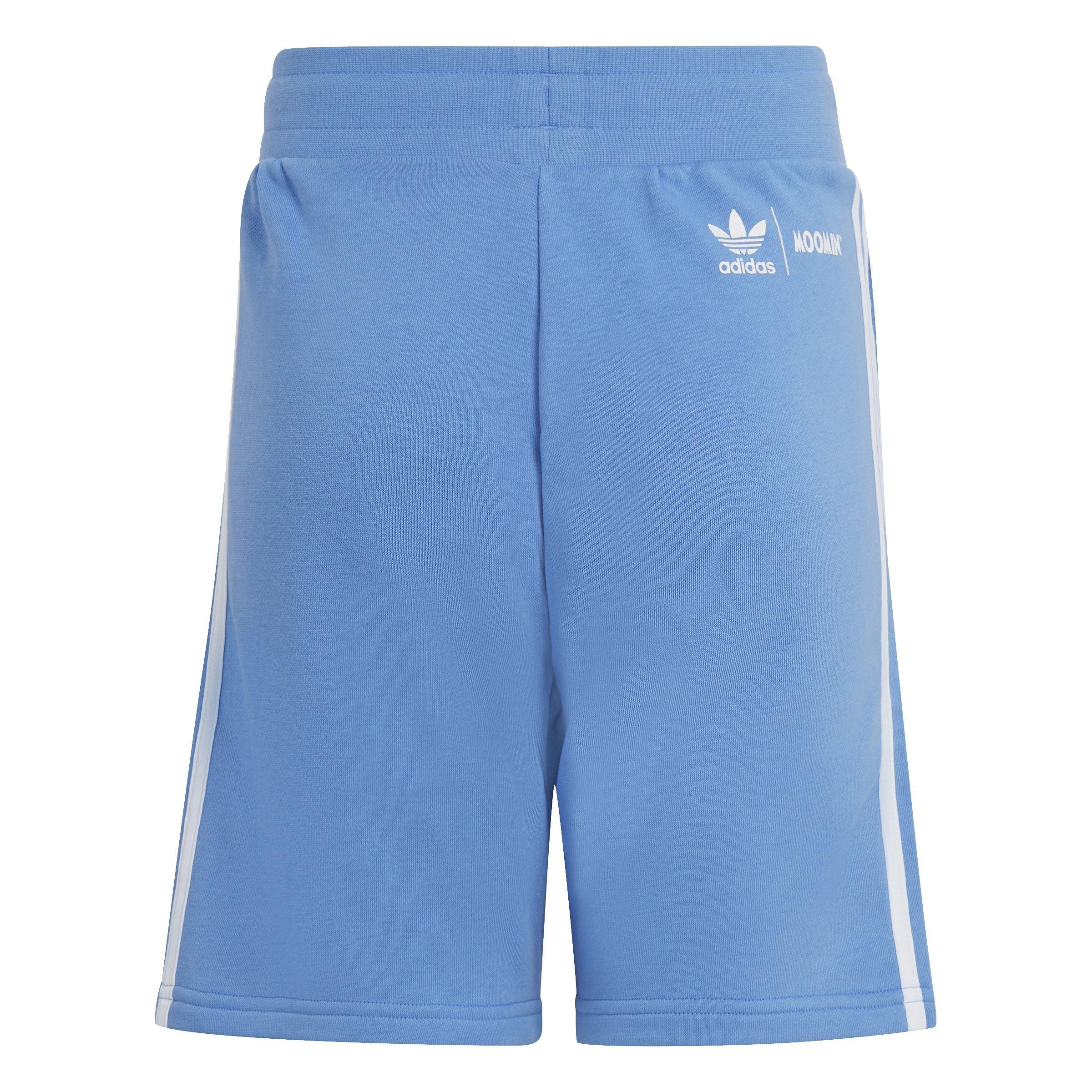 Unisex Kids adidas Originals x Moomin Shorts, Blue, A901_ONE, large image number 2