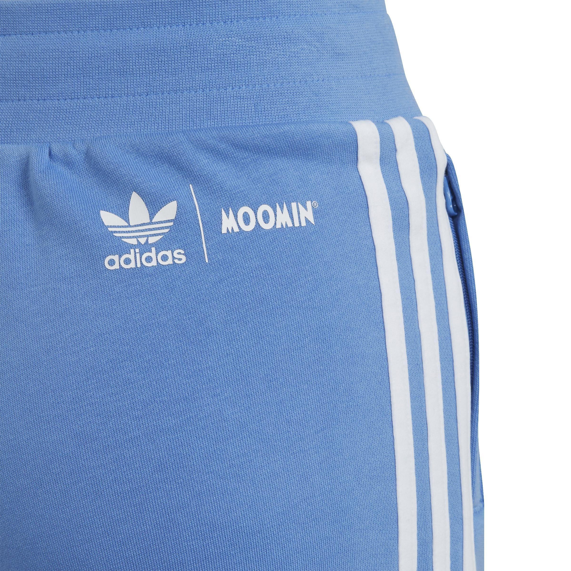 Unisex Kids adidas Originals x Moomin Shorts, Blue, A901_ONE, large image number 4