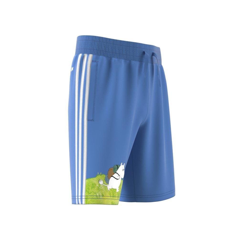 Unisex Kids adidas Originals x Moomin Shorts, Blue, A901_ONE, large image number 6