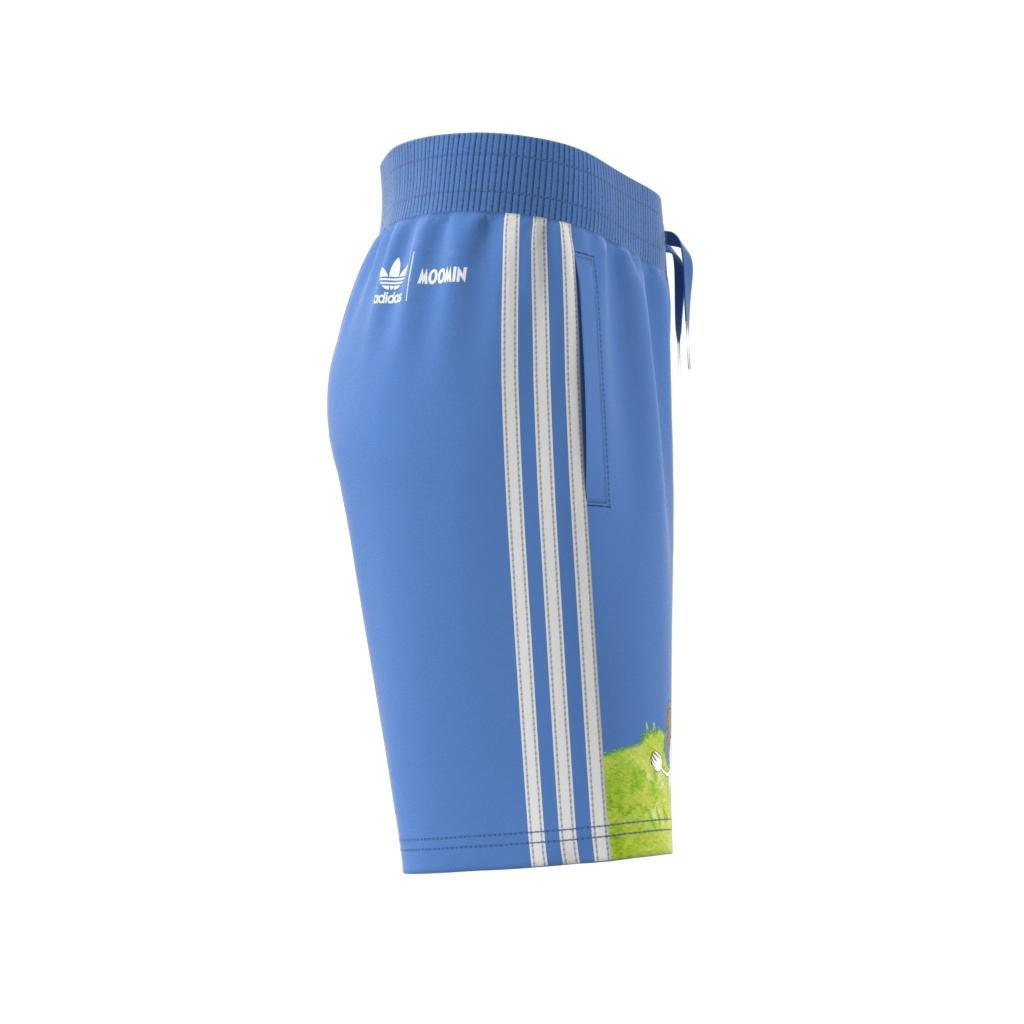 Unisex Kids adidas Originals x Moomin Shorts, Blue, A901_ONE, large image number 7