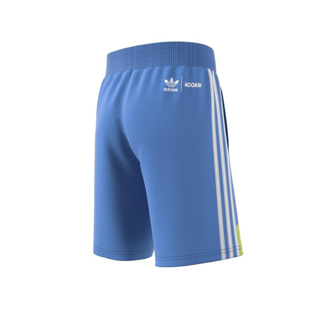 Unisex Kids adidas Originals x Moomin Shorts, Blue, A901_ONE, large image number 8