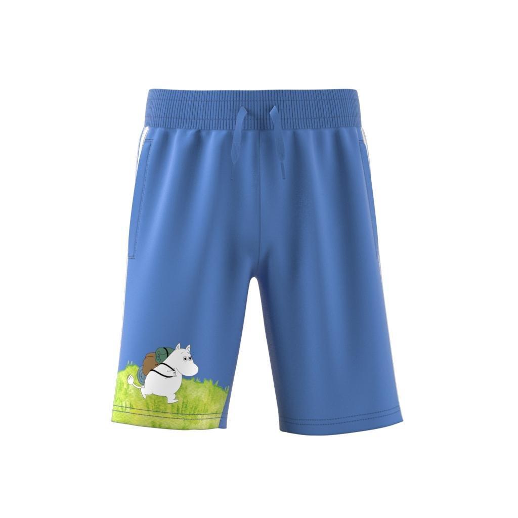 Unisex Kids adidas Originals x Moomin Shorts, Blue, A901_ONE, large image number 13