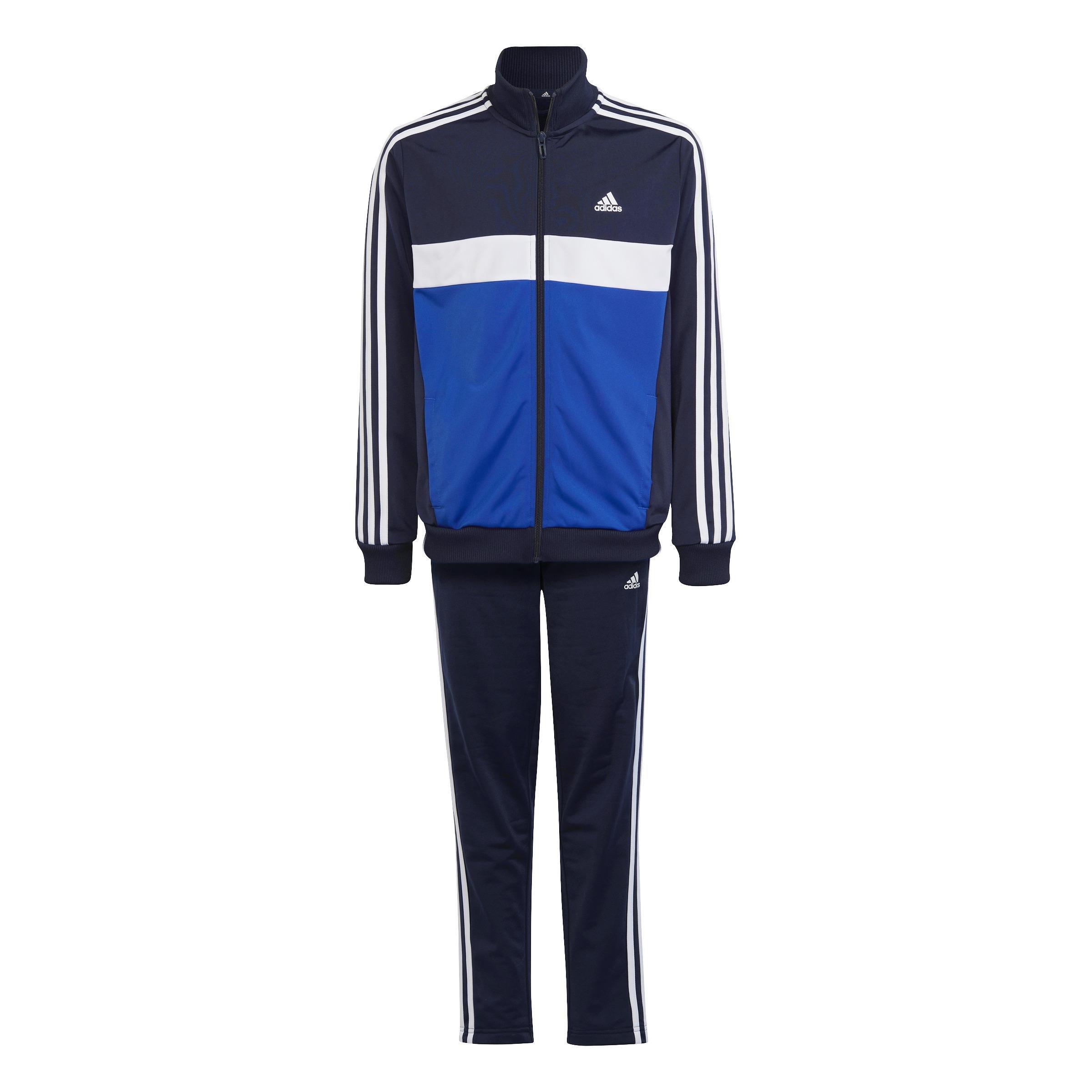Unisex Kids Essentials 3-Stripes Tiberio Tracksuit, Blue, A901_ONE, large image number 0