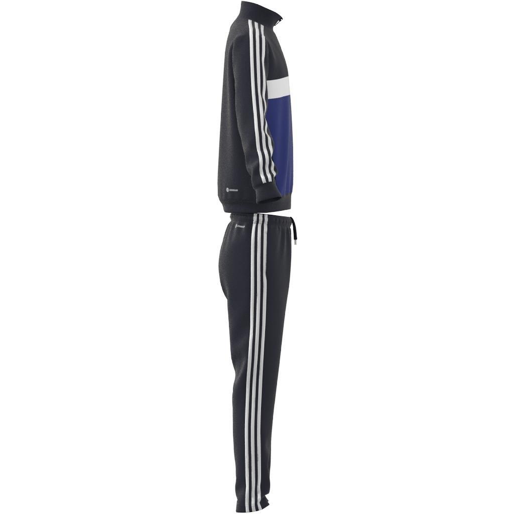 Unisex Kids Essentials 3-Stripes Tiberio Tracksuit, Blue, A901_ONE, large image number 6