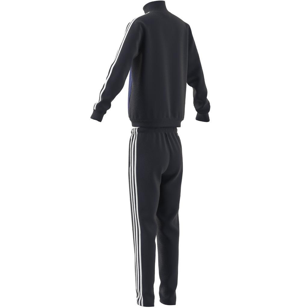 Unisex Kids Essentials 3-Stripes Tiberio Tracksuit, Blue, A901_ONE, large image number 8