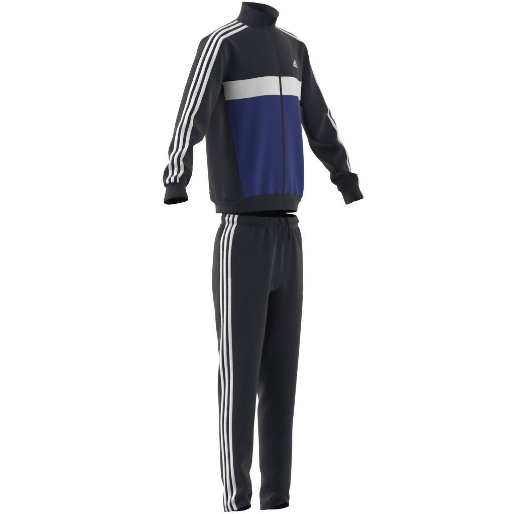 Unisex Kids Essentials 3-Stripes Tiberio Tracksuit, Blue, A901_ONE, large image number 12