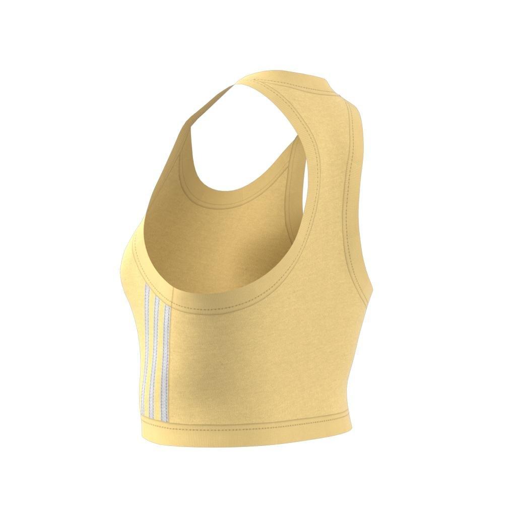 Adicolor Classics 3-Stripes Short Tank Top, Yellow, A901_ONE, large image number 11